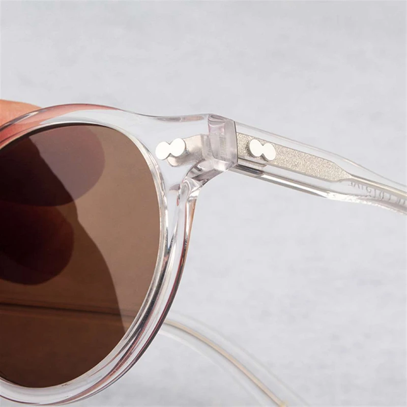 Johnny Depp Polarized Sunglasses Man Lemtosh Sun Glasses Woman Luxury Brand Vintage Acetate Frame Round Night Vision Goggles