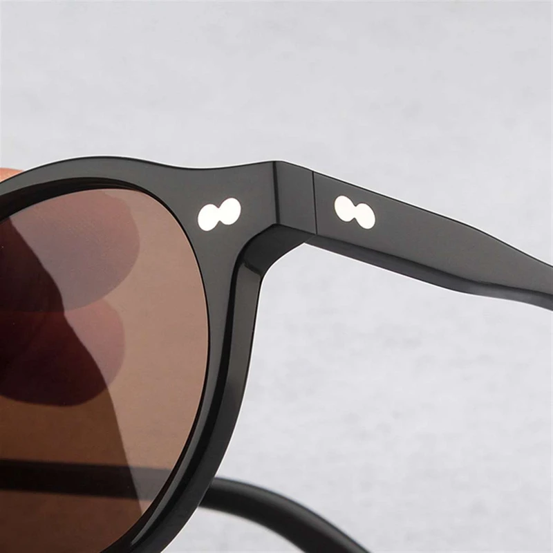 Johnny Depp Polarized Sunglasses Man Lemtosh Sun Glasses Woman Luxury Brand Vintage Acetate Frame Round Night Vision Goggles