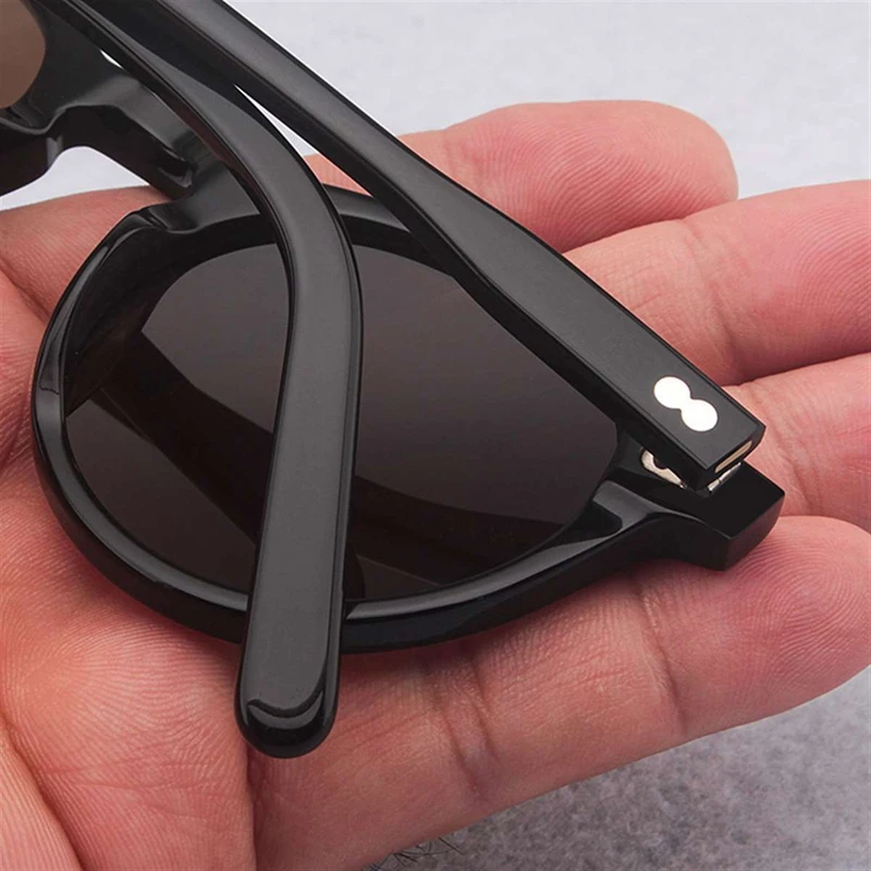 Johnny Depp Polarized Sunglasses Man Lemtosh Sun Glasses Woman Luxury Brand Vintage Acetate Frame Round Night Vision Goggles