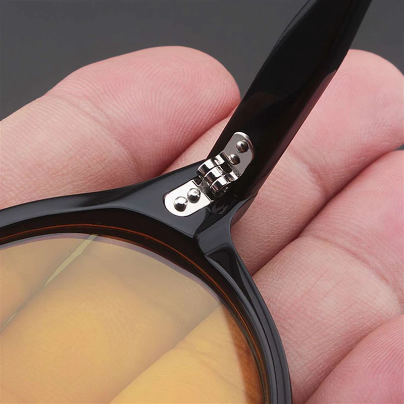 Johnny Depp Polarized Sunglasses Man Lemtosh Sun Glasses Woman Luxury Brand Vintage Acetate Frame Round Night Vision Goggles