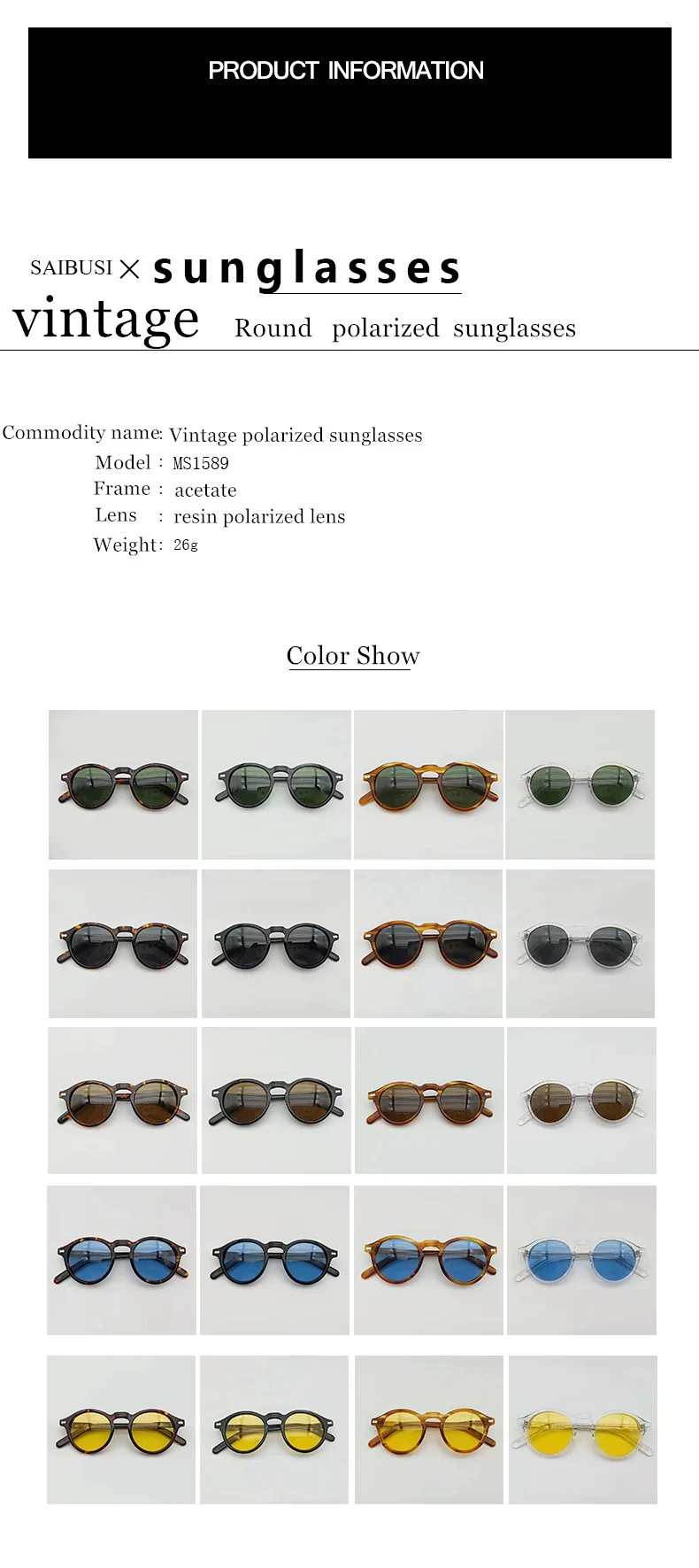 Johnny Depp Polarized Sunglasses Man Lemtosh Sun Glasses Woman Luxury Brand Vintage Acetate Frame Round Night Vision Goggles
