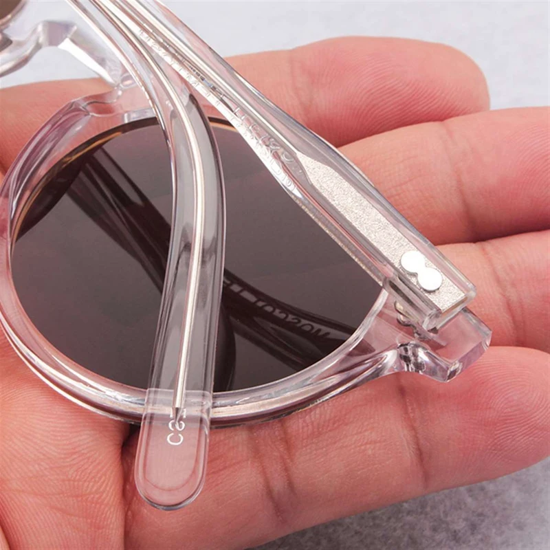 Johnny Depp Polarized Sunglasses Man Lemtosh Sun Glasses Woman Luxury Brand Vintage Acetate Frame Round Night Vision Goggles