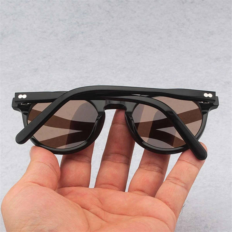 Johnny Depp Polarized Sunglasses Man Lemtosh Sun Glasses Woman Luxury Brand Vintage Acetate Frame Round Night Vision Goggles