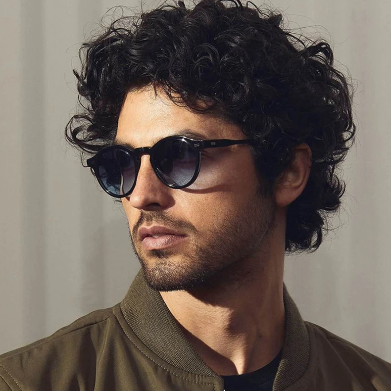 Johnny Depp Polarized Sunglasses Man Lemtosh Sun Glasses Woman Luxury Brand Vintage Acetate Frame Round Night Vision Goggles