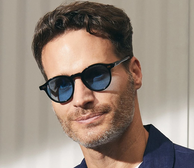 Johnny Depp Polarized Sunglasses Man Lemtosh Sun Glasses Woman Luxury Brand Vintage Acetate Frame Round Night Vision Goggles