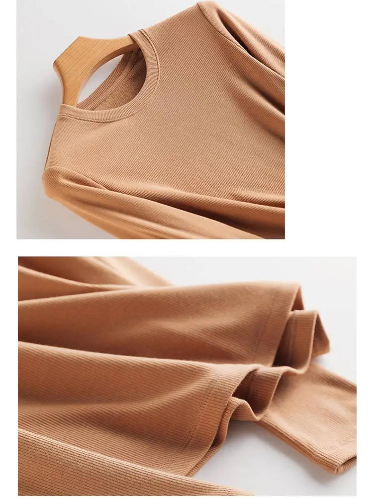 SuyaDream Women Bottoming T Shirt Real Silk Blend Long Sleeves Solid Basic Shirt 2024 Autumn Winter Turtleneck Top