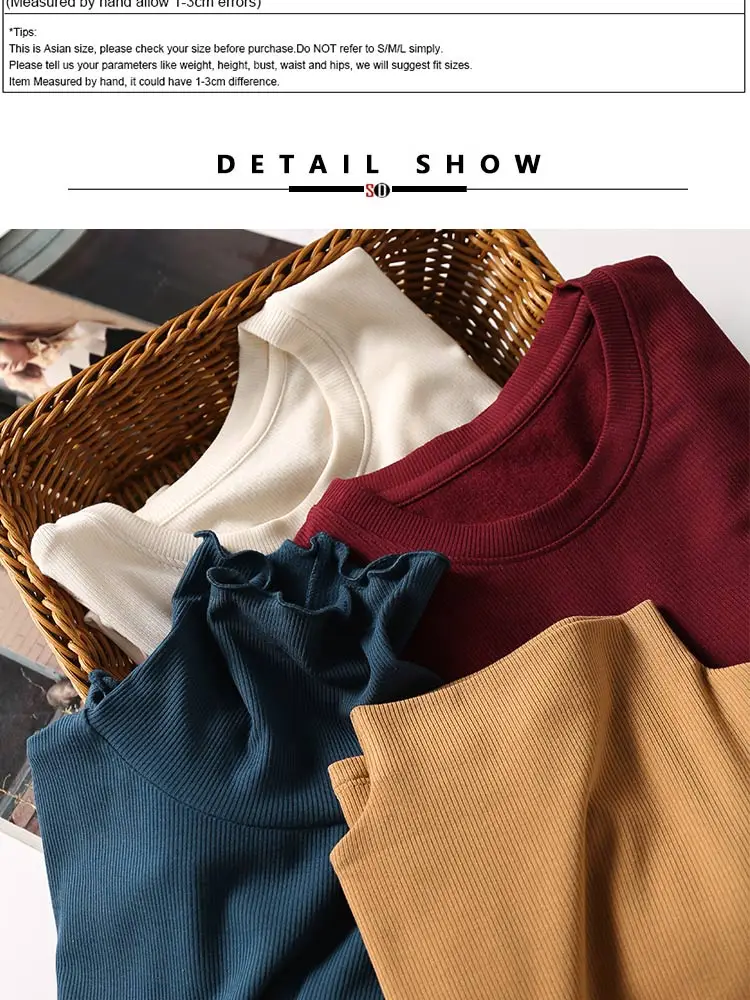 SuyaDream Women Bottoming T Shirt Real Silk Blend Long Sleeves Solid Basic Shirt 2024 Autumn Winter Turtleneck Top