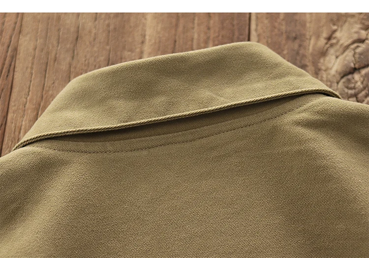 0602# Spring and Autumn New American Retro Thickened Casual Deck Jacket Men's Fashion 100% Cotton Washed Old Loose Cargo Coat