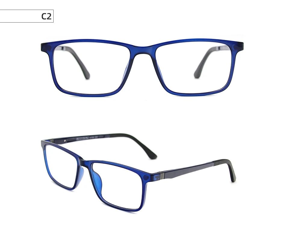 X3195 Magnet Clip On Glasses Frame Men Prescription Optical Eyeglasses Frame Women Myopia Polarized Magnet Clip On Sunglasses