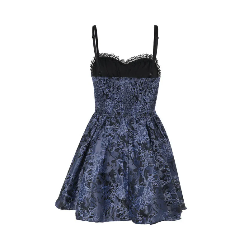 AltGoth Dark Gothic Lolita Dress Women Harajuku Streetwear Aesthetic Fairy Grunge Lace Patchwork Bandage Corset Dress Partywear