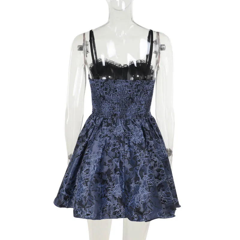 AltGoth Dark Gothic Lolita Dress Women Harajuku Streetwear Aesthetic Fairy Grunge Lace Patchwork Bandage Corset Dress Partywear