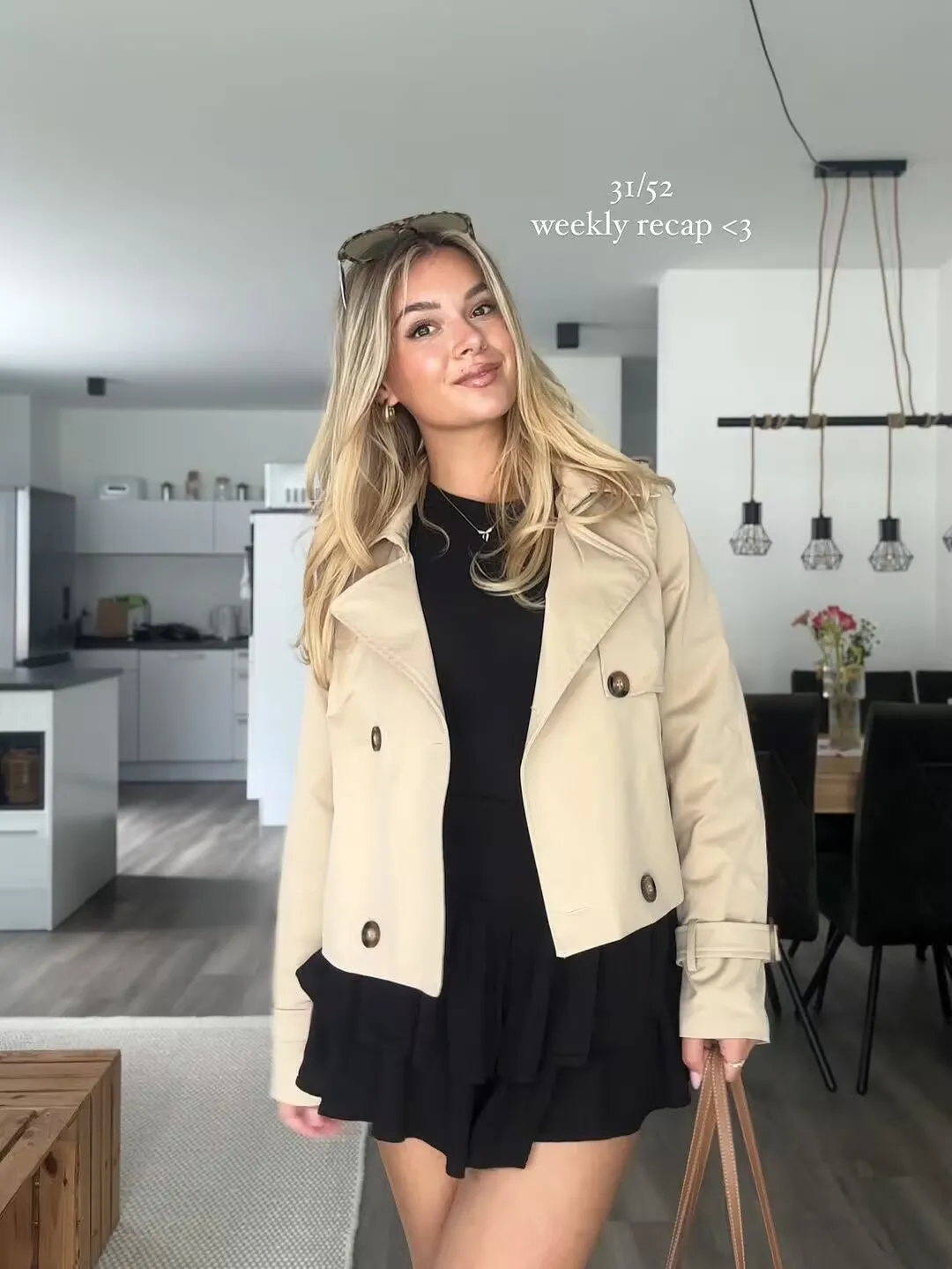YENKYE New Autumn Women Solid Cropped Trench Coat Vintage Double Breasted Long Sleeve Short Jacket Lapel Collar Windbreaker