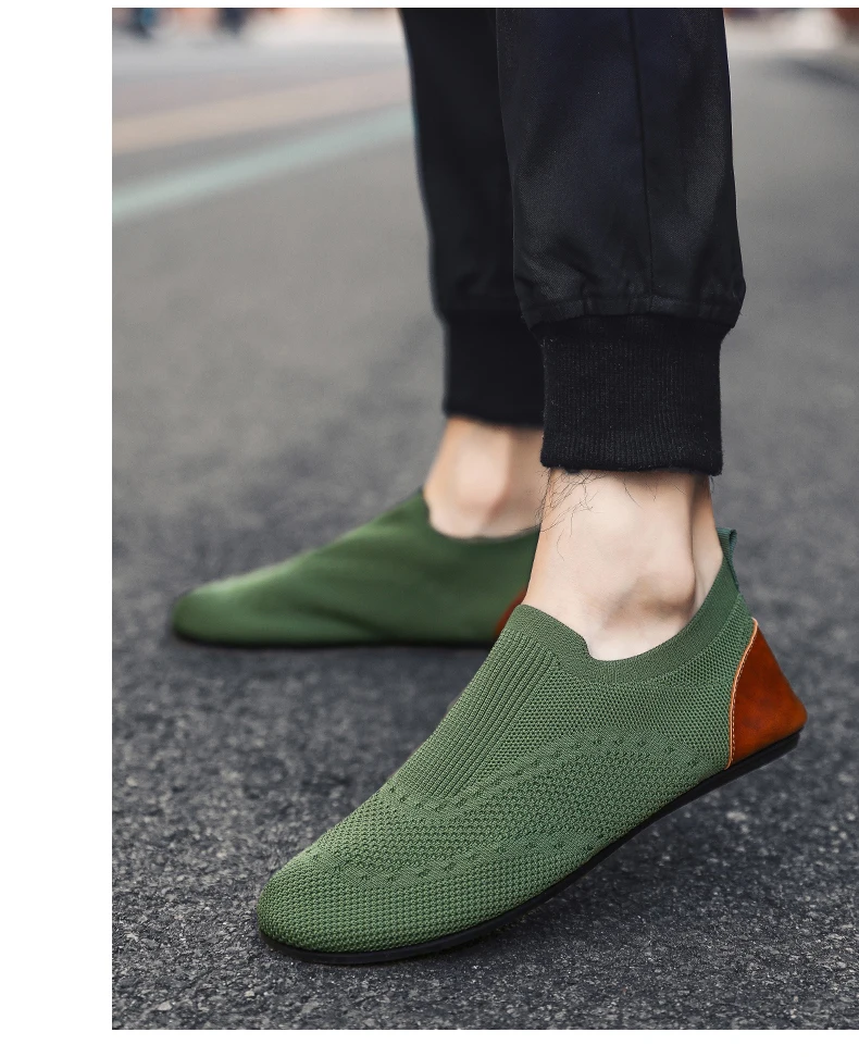 YRZL Loafers Men Soft Driving Moccasins High Quality Flats Male Walking Shoes Breathable Mesh Casual Loafers Slip on Mens Shoes