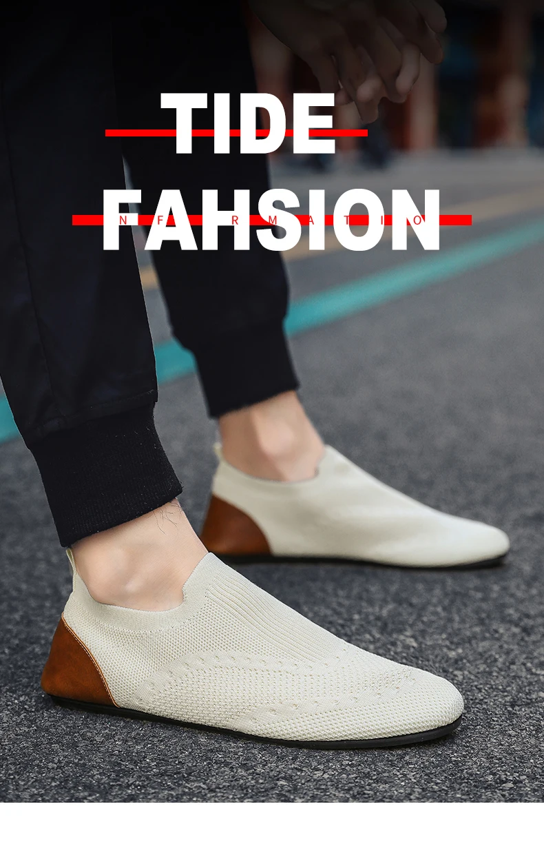 YRZL Loafers Men Soft Driving Moccasins High Quality Flats Male Walking Shoes Breathable Mesh Casual Loafers Slip on Mens Shoes
