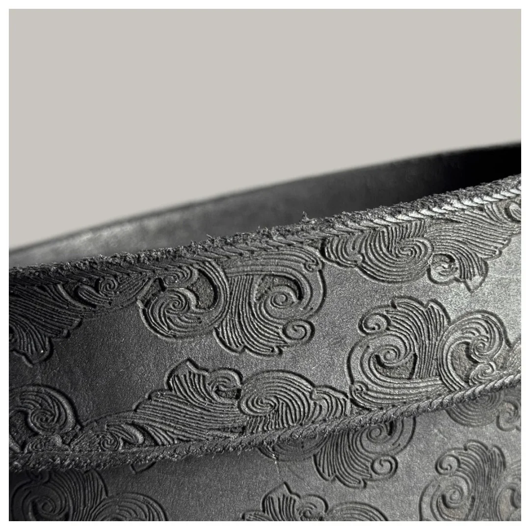 Genuine Leather Men's Belt Luxury Designer Strap Male Fashion Pure Copper Buckle Wild Classic Retro High Quality Jeans Soft Belt