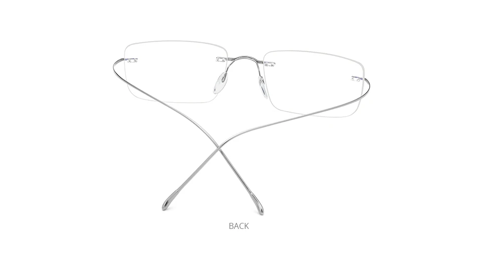 FONEX B Titanium Glasses Frame Men New Brand Design Rimless Square Eyeglasses Frameless Women Ultralight Japanese Eyewear 85634