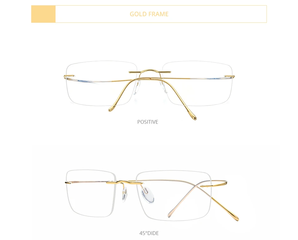 FONEX B Titanium Glasses Frame Men New Brand Design Rimless Square Eyeglasses Frameless Women Ultralight Japanese Eyewear 85634