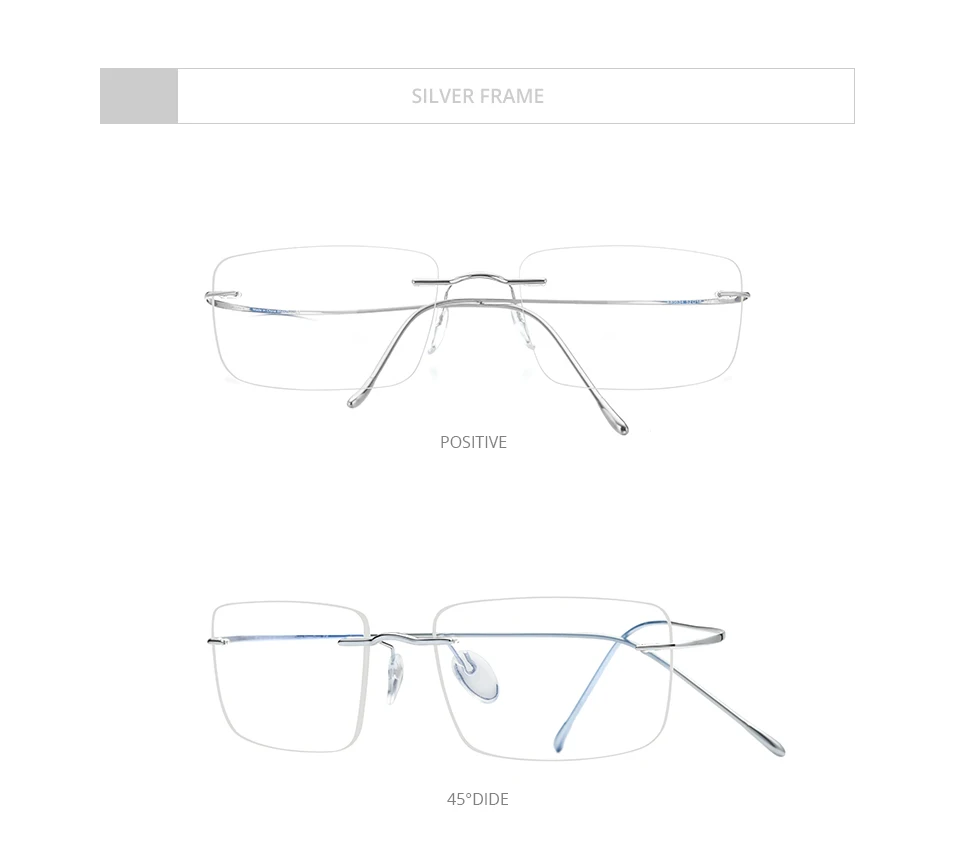 FONEX B Titanium Glasses Frame Men New Brand Design Rimless Square Eyeglasses Frameless Women Ultralight Japanese Eyewear 85634