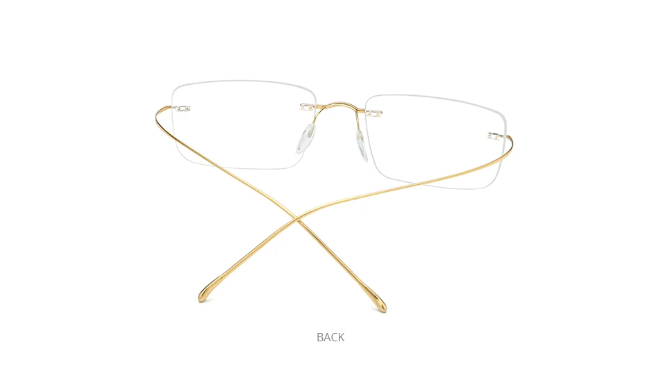 FONEX B Titanium Glasses Frame Men New Brand Design Rimless Square Eyeglasses Frameless Women Ultralight Japanese Eyewear 85634