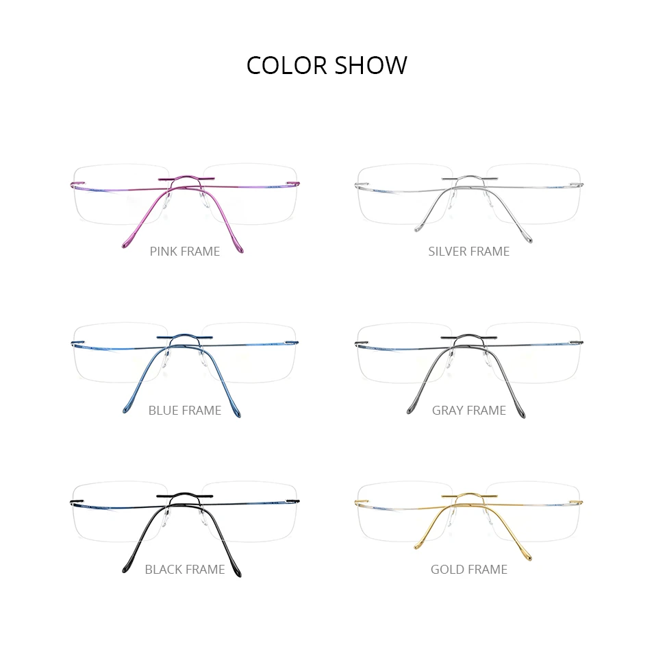 FONEX B Titanium Glasses Frame Men New Brand Design Rimless Square Eyeglasses Frameless Women Ultralight Japanese Eyewear 85634