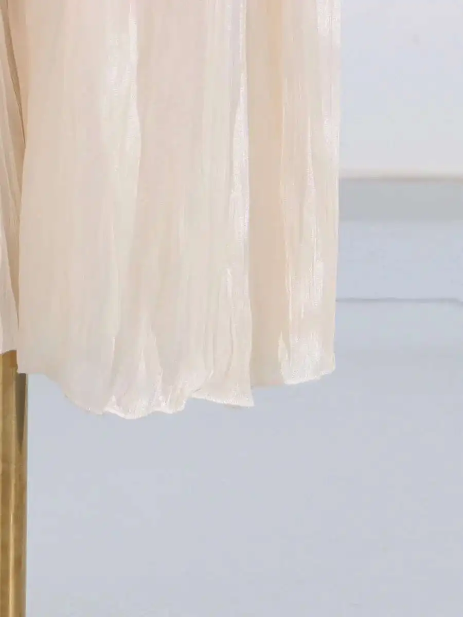 TWOTWINSTYLE Tempatement Patchwork Ruffle Slim Dress For Women Strapless High Waist Ruched Midi Elegant Dresses Female Fashion
