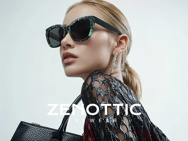 ZENOTTIC 2026 Butterfly Polarized Sunglasses Women's Thick Frame Shade UV400 Protective Acetate Sun Glasses Fashion Shopping