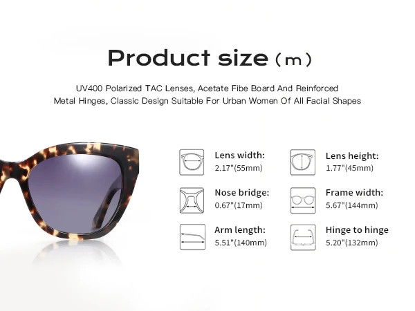 ZENOTTIC 2026 Butterfly Polarized Sunglasses Women's Thick Frame Shade UV400 Protective Acetate Sun Glasses Fashion Shopping