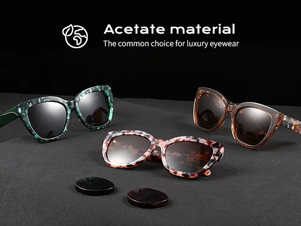 ZENOTTIC 2026 Butterfly Polarized Sunglasses Women's Thick Frame Shade UV400 Protective Acetate Sun Glasses Fashion Shopping