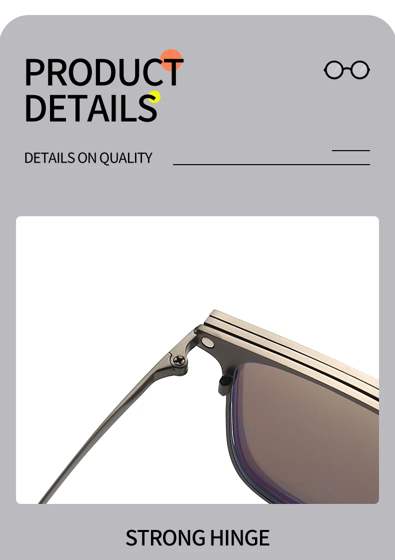 CLLOIO Metal Alloy 3 In 1 Magnet Clip Optical Myopia Glasses For Men Polarized Sunglasses Hyperopia Prescription Reading Glasses