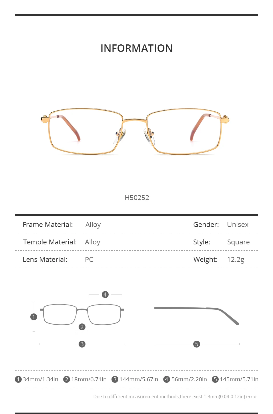 HEPIDEM Alloy Glasses Frame Men Luxury Famous Brand Design Retro Vintage Square Eyeglasses Rimless Spectacles Frameless Eyewear