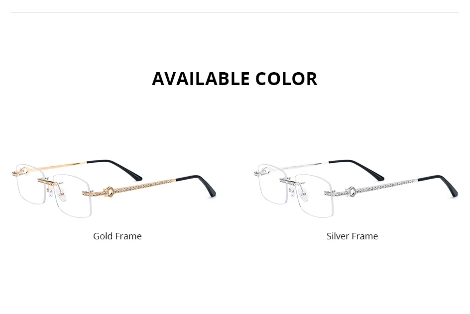 HEPIDEM Alloy Glasses Frame Men Luxury Famous Brand Design Retro Vintage Square Eyeglasses Rimless Spectacles Frameless Eyewear