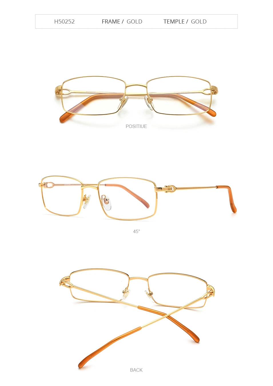 HEPIDEM Alloy Glasses Frame Men Luxury Famous Brand Design Retro Vintage Square Eyeglasses Rimless Spectacles Frameless Eyewear