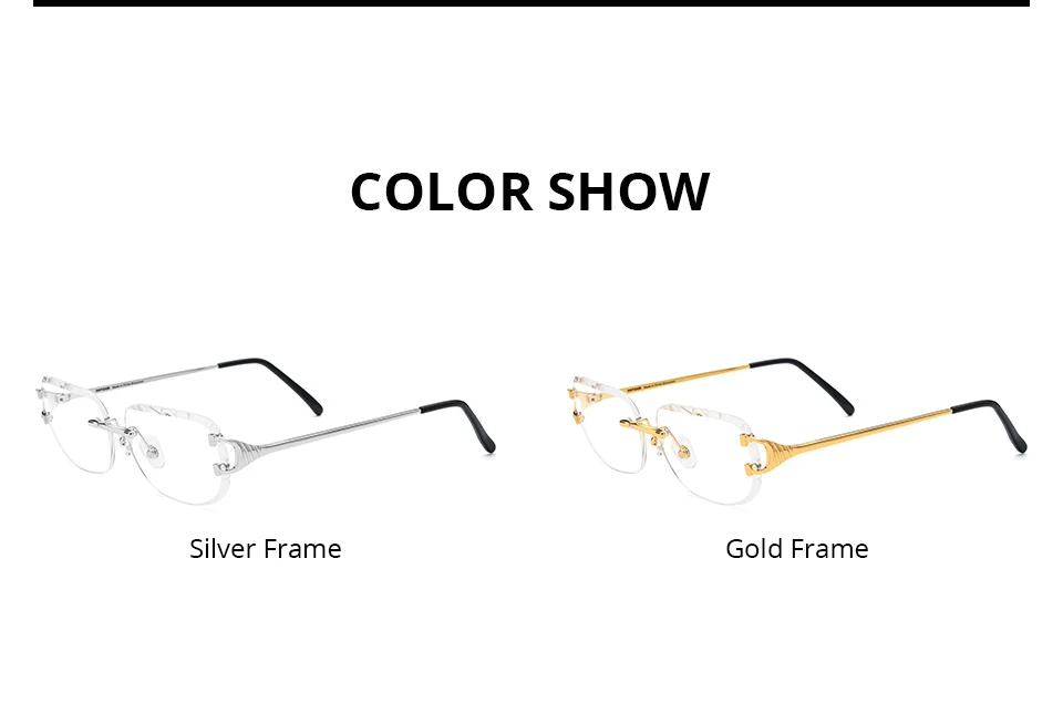 HEPIDEM Alloy Glasses Frame Men Luxury Famous Brand Design Retro Vintage Square Eyeglasses Rimless Spectacles Frameless Eyewear