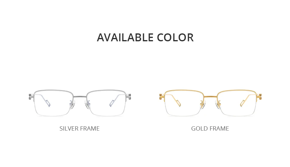 HEPIDEM Alloy Glasses Frame Men Luxury Famous Brand Design Retro Vintage Square Eyeglasses Rimless Spectacles Frameless Eyewear