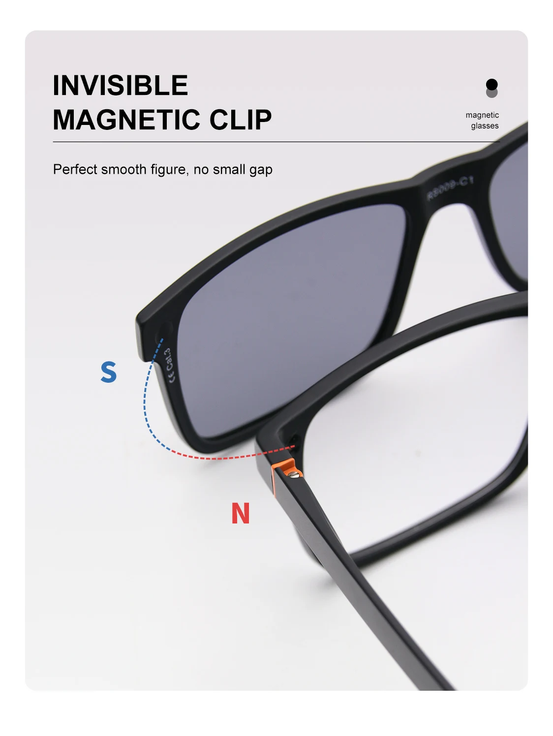 RS009 Ultra-Light Classic Magnetic Frame Sunglasses And Optical Glasses Combination New Model