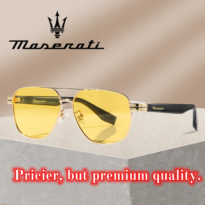 MASERATI Luxury Polarized Sunglasses Glasses for Men Women Trendy UV400 Driving Glasses High End Fashion & Premium Quality
