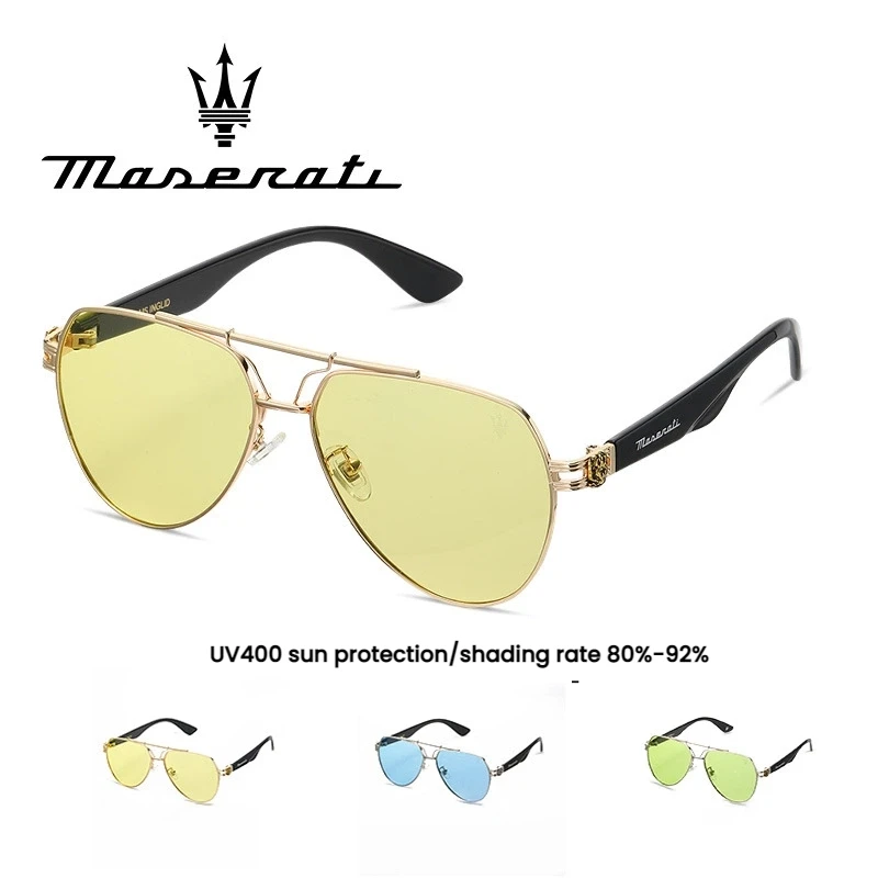 MASERATI Luxury Polarized Sunglasses Glasses for Men Women Trendy UV400 Driving Glasses High End Fashion & Premium Quality