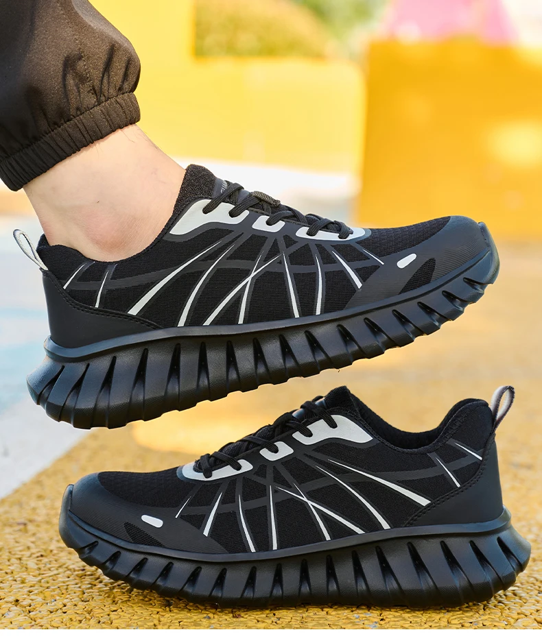 Pink Women's Work Safety Shoes Anti-Smash Anti Puncture Work Sneakers Steel Toe Shoes Lightweight Comfort Protection Shoes New