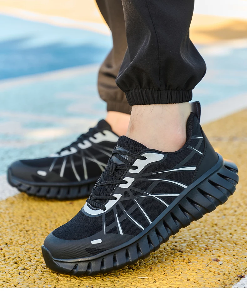 Pink Women's Work Safety Shoes Anti-Smash Anti Puncture Work Sneakers Steel Toe Shoes Lightweight Comfort Protection Shoes New
