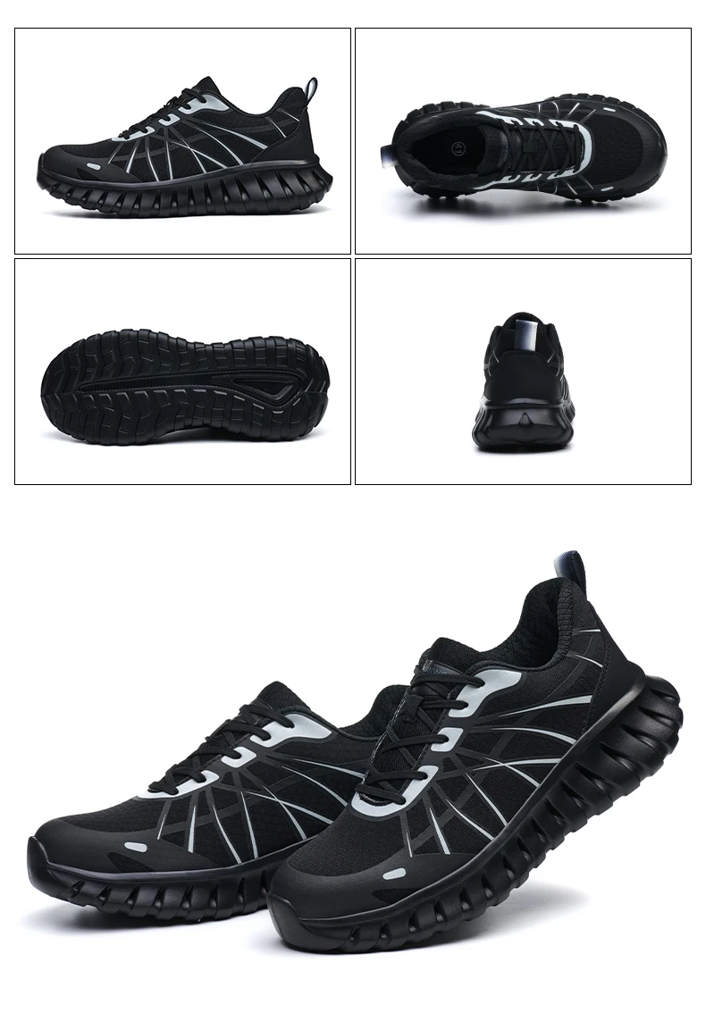 Pink Women's Work Safety Shoes Anti-Smash Anti Puncture Work Sneakers Steel Toe Shoes Lightweight Comfort Protection Shoes New