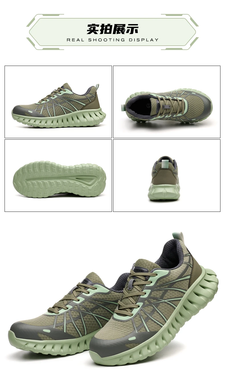 Pink Women's Work Safety Shoes Anti-Smash Anti Puncture Work Sneakers Steel Toe Shoes Lightweight Comfort Protection Shoes New