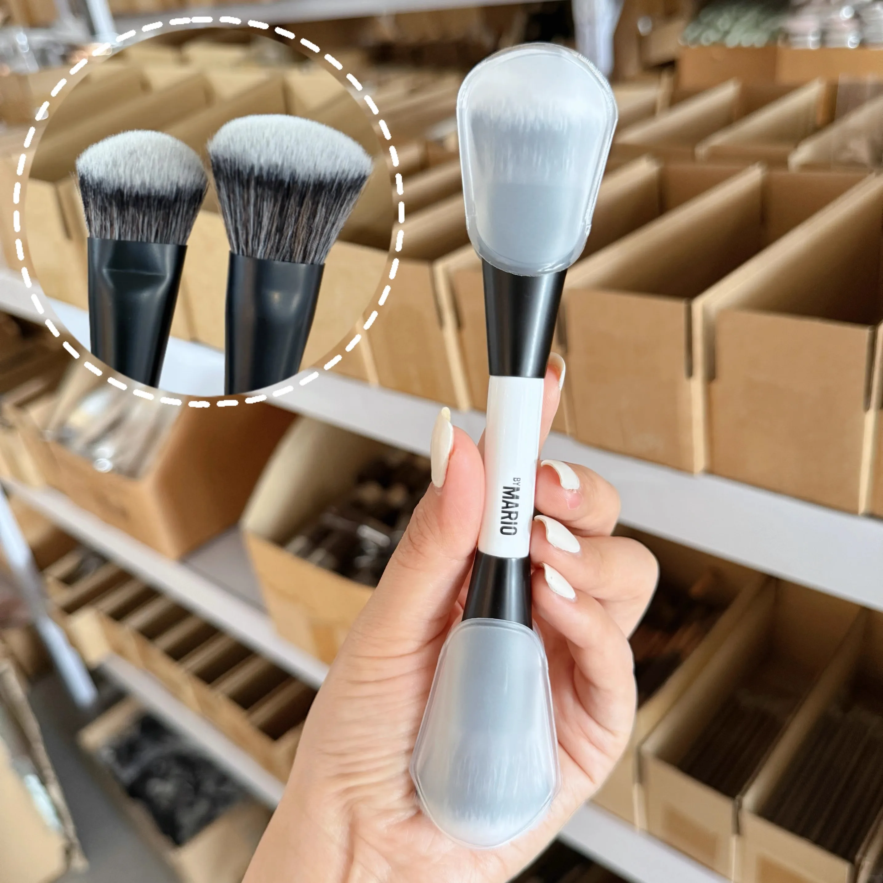 F1 F2 F3 F4 E6 EF1 Highlight Blush Makeup  Brush Ambient Soft Glow Blush Brush Soft Fiber Hair Fashion Face Cosmetic Brush