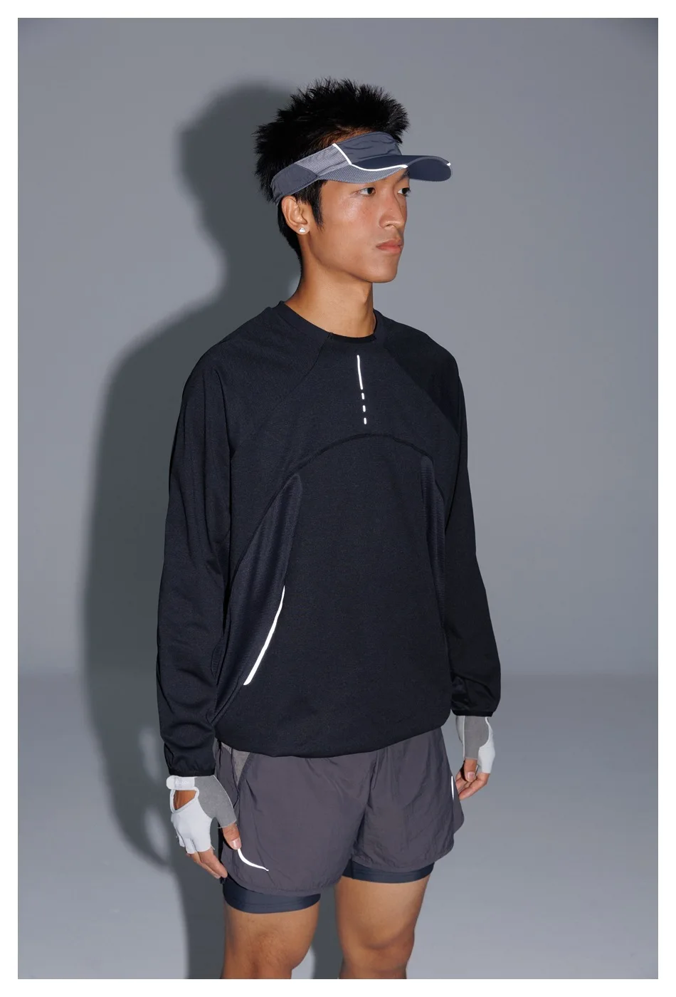 Outdoor Sport Loose Casual Quick Dry Long Sleeve T-shirt Men Women Couple Streetwear T Shirts Tops Running Cycling Tshirt