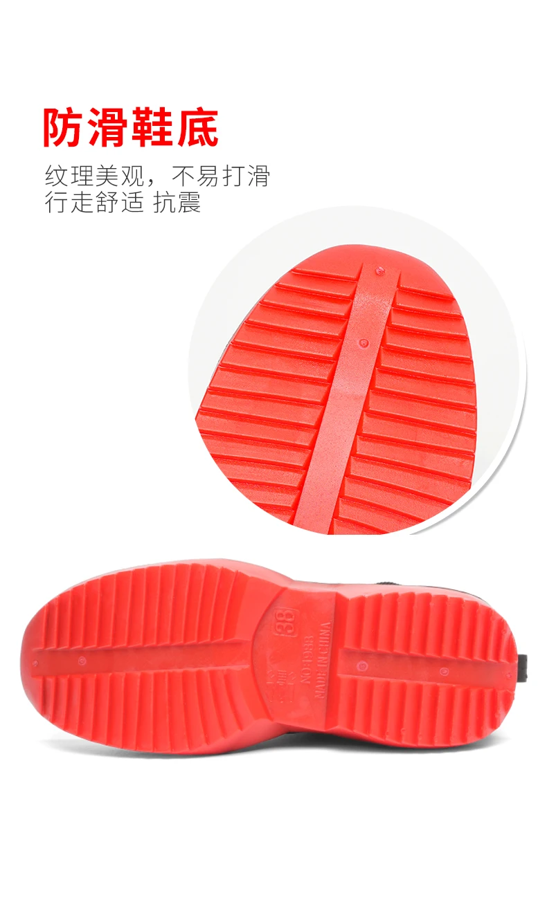 Winter Warm Men's Waterproof Shoes, Women's Short Rain Boots, Fleece-Lined Couple's Rain Shoes