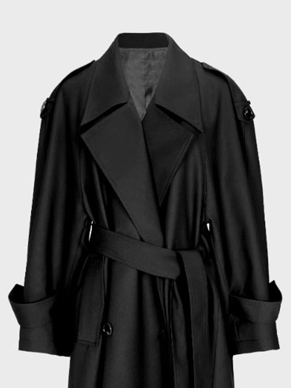Lautaro Spring Autumn Oversized Khaki Extra Long Dark Purple Trench Coat for Women Double Breasted Elegant Luxury Overcoat 2025