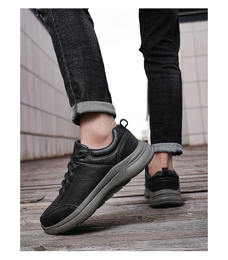 2025 New Men's Leather Casual Shoes Four Seasons Fashion Lightweight Business Shoes Men's Soft Sole Plus Size Men's Shoes 39-48