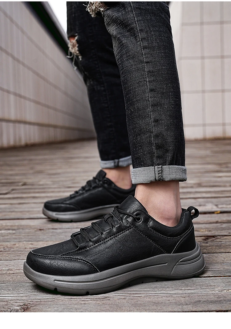 2025 New Men's Leather Casual Shoes Four Seasons Fashion Lightweight Business Shoes Men's Soft Sole Plus Size Men's Shoes 39-48