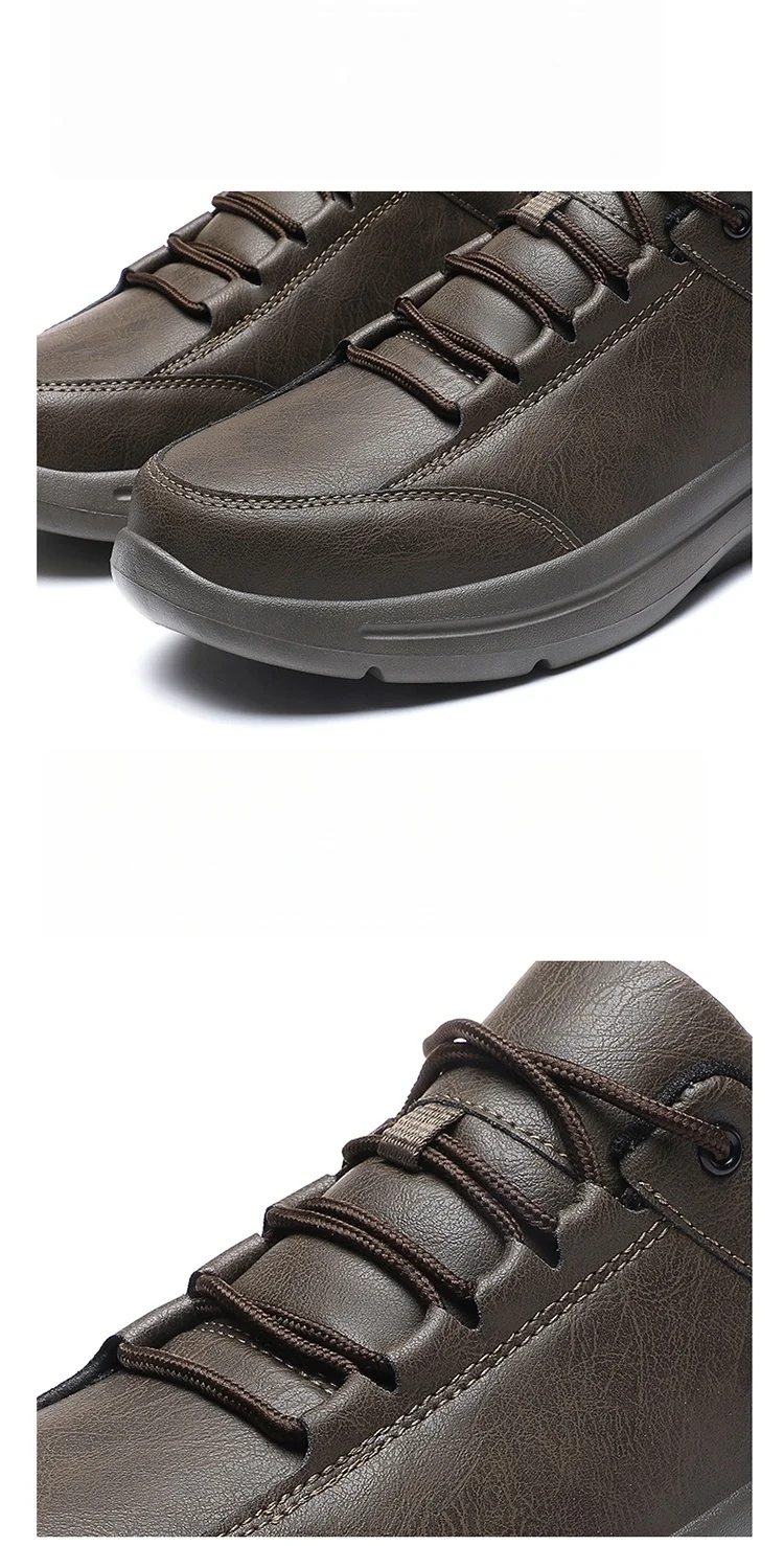 2025 New Men's Leather Casual Shoes Four Seasons Fashion Lightweight Business Shoes Men's Soft Sole Plus Size Men's Shoes 39-48