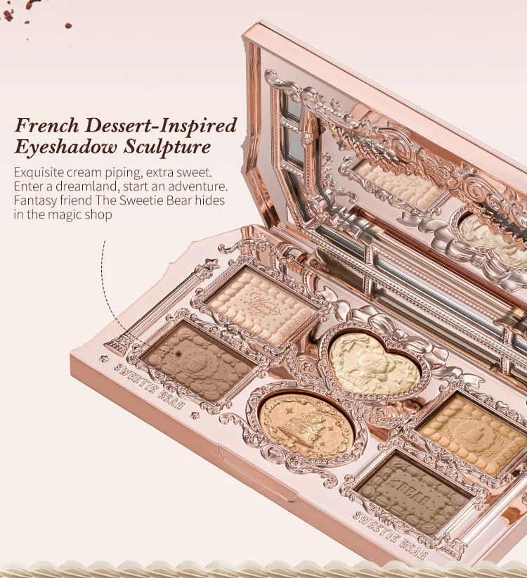 Flower Knows The Sweetie Bear Collection 6-Color Makeup Palette