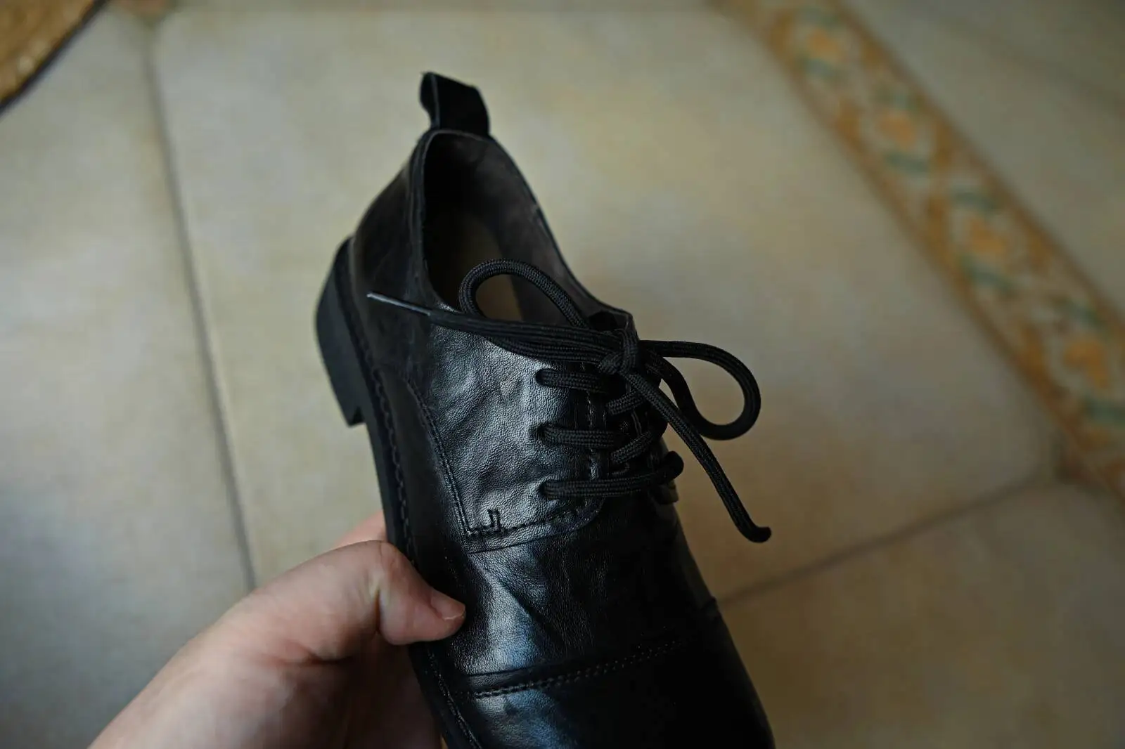 Women's cow leather carving British style lace-up flats oxfords high quality soft comfortable Genuine Leather shoes woman